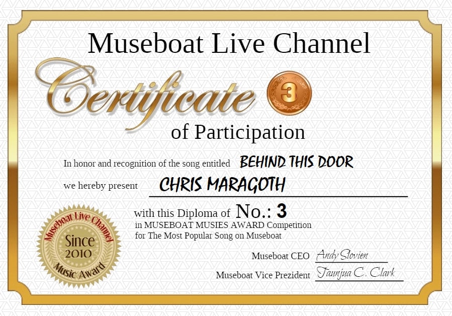 CHRIS MARAGOTH on Museboat LIve